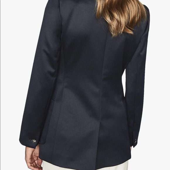 REISS Astrid Wool Blend DBL Breasted Blazer - Picture 2 of 5